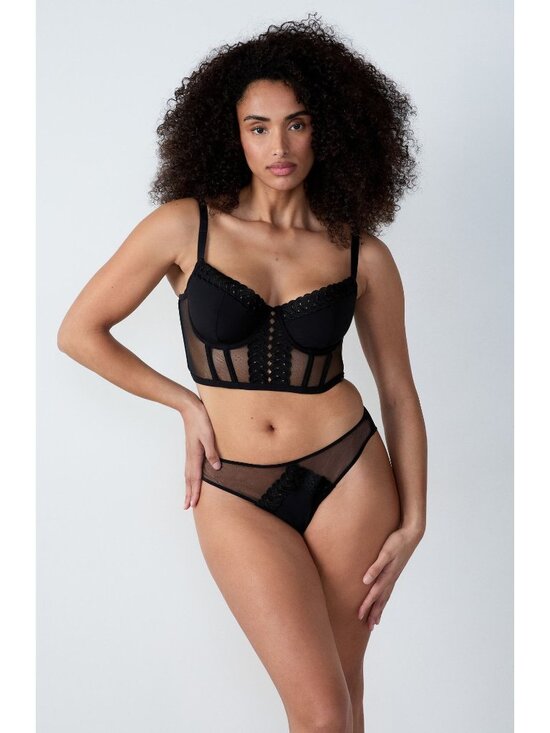 Etam Other - 🆕ETAM Obsession Underwire Bustier Bra 34C Black